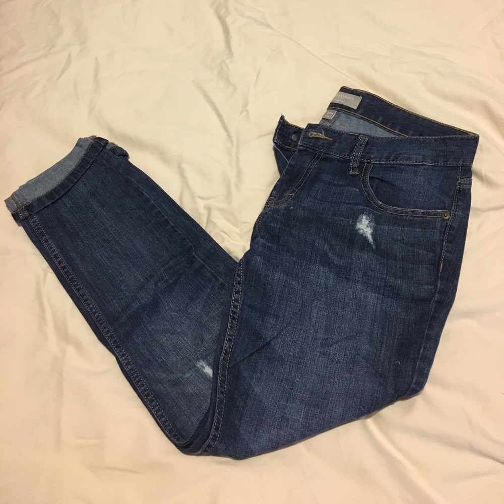 Banana Republic boyfriend jean Crops